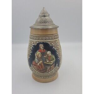 Vintage Ceramarte “Wo man singt da lass dich nieder” 24 oz German Beer Stein Mug